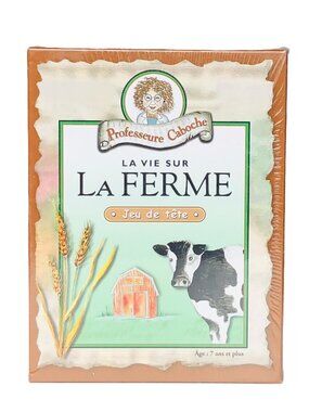 Professeur Caboche La vie sur la ferme French Card Game New Sealed Add-on Item